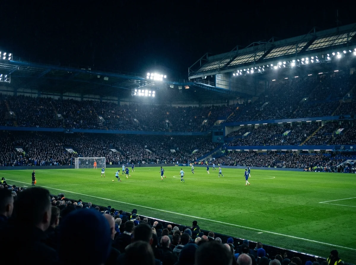 Voetbalstadion tijdens een Eredivisie-wedstrijd